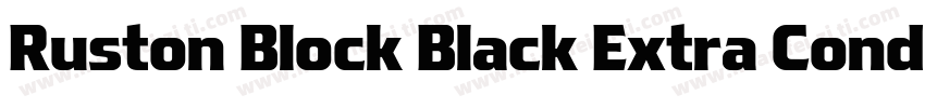 Ruston Block Black Extra Condensed字体转换